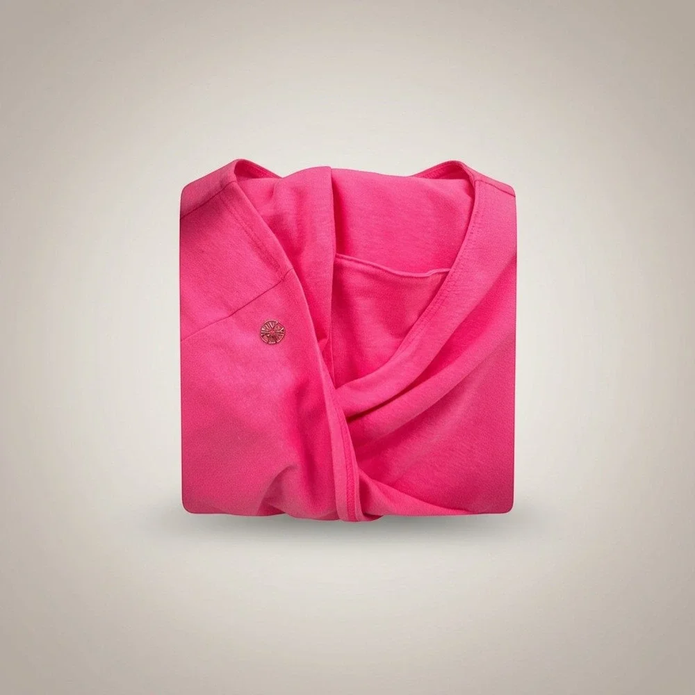 Lilly Pulitzer Luxletic Pink Ruffle Tank XL - Picture 3 of 3